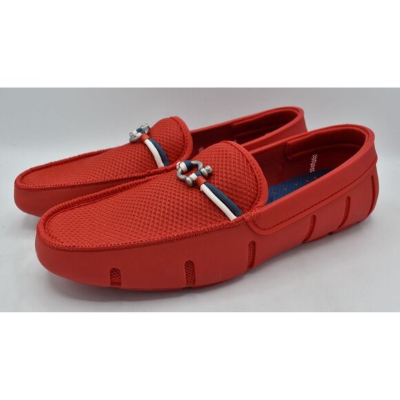 SWIMS Mens Size 9.5 Riva Red Slip On Loafers Shoes main image 10